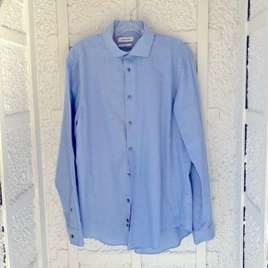 Calvin Klein men’s button down dress shirt slim fit size L perfect condi…